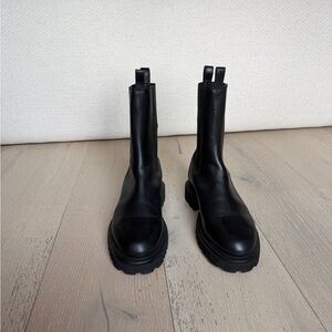 All Saints Black Combat Boots